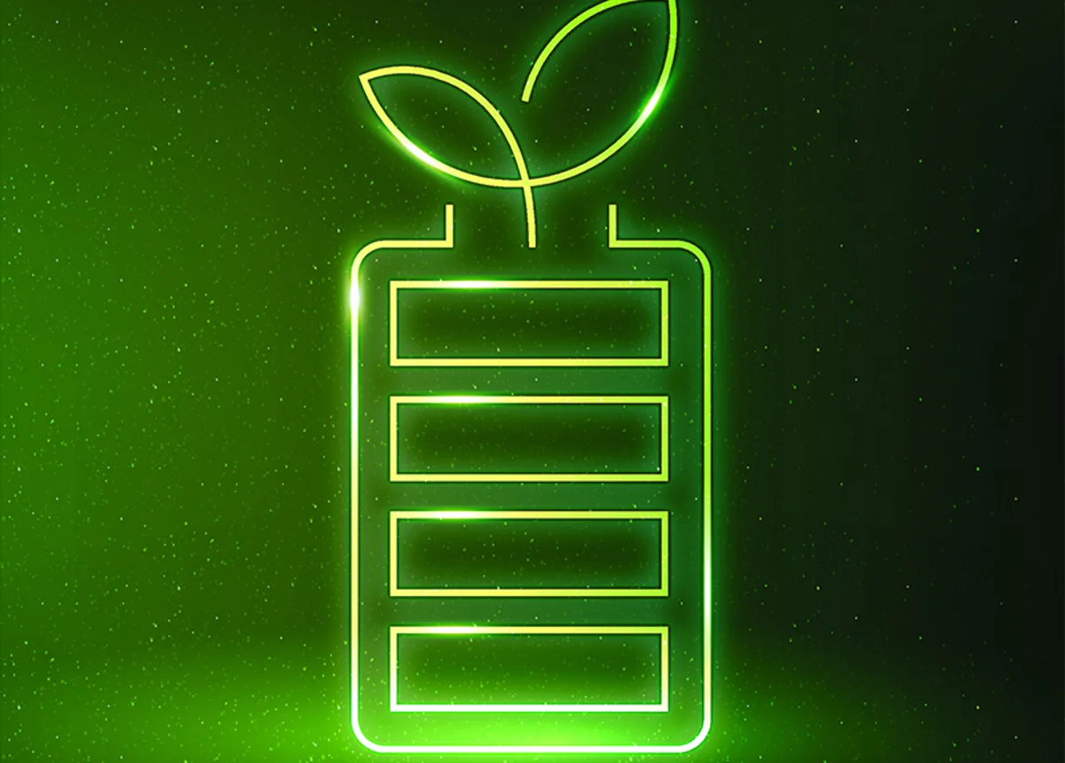 Green battery environment visual from official homepage media